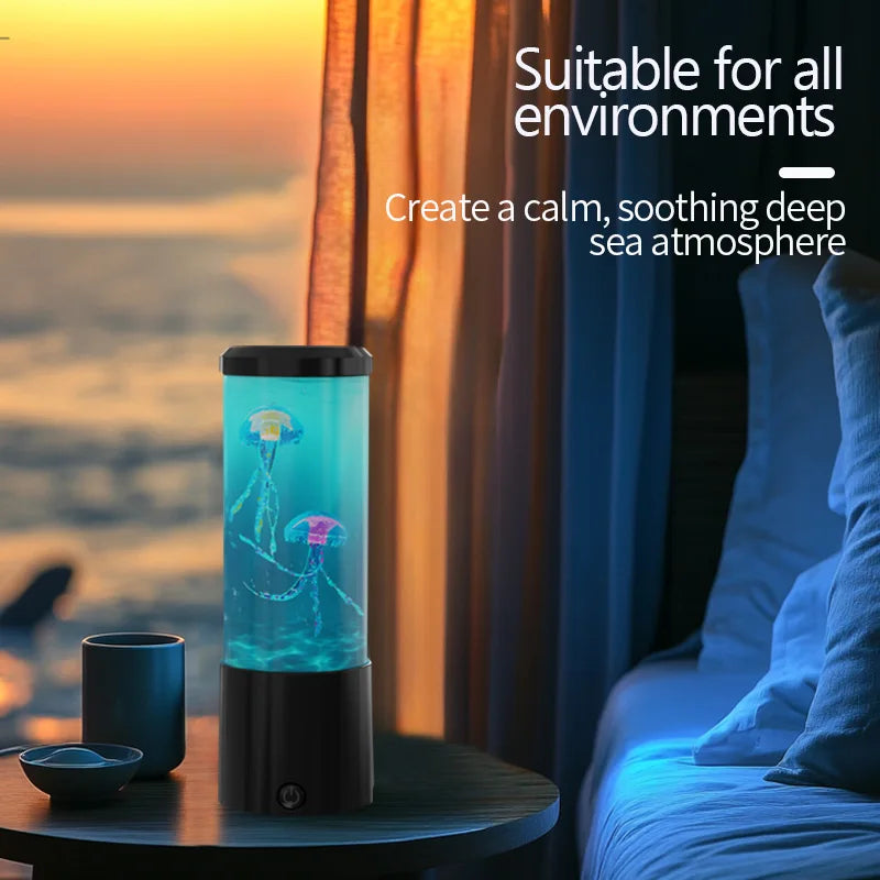 Aquatic Serenity Lamp - LED Jellyfish Nightlight for Tranquil Spaces