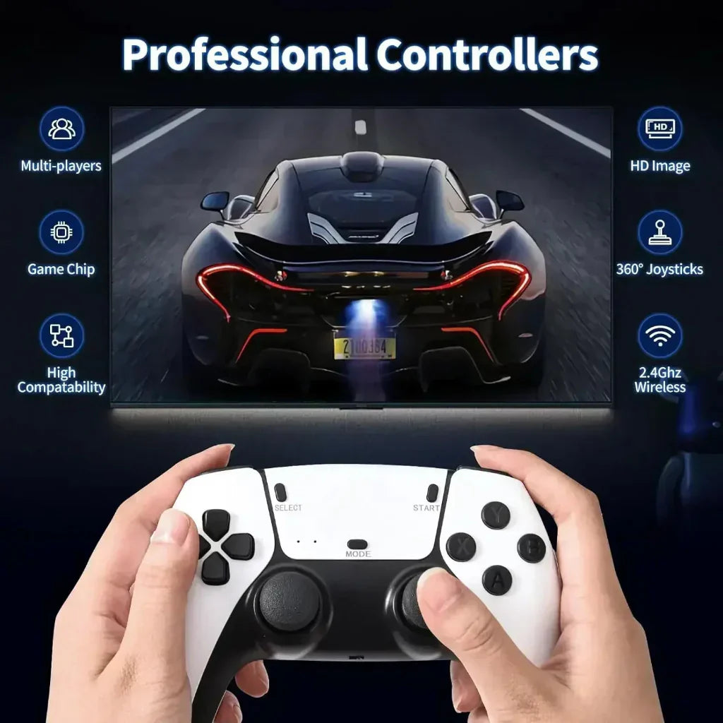 Ultimate 4K Classic Gaming Stick with Wireless Controllers