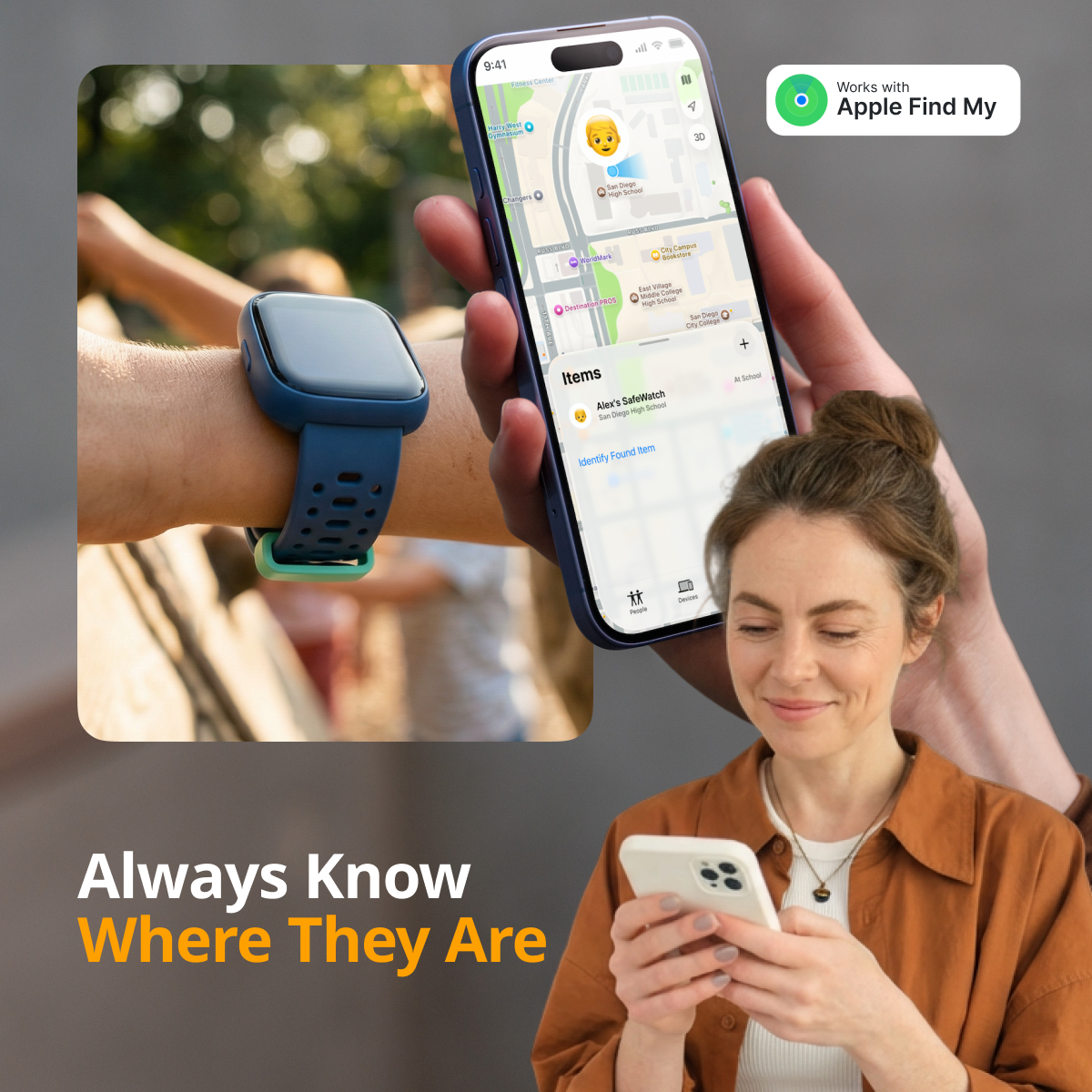 GPS Smartwatch for Children with Health Monitoring, Games & IP68 Waterproof