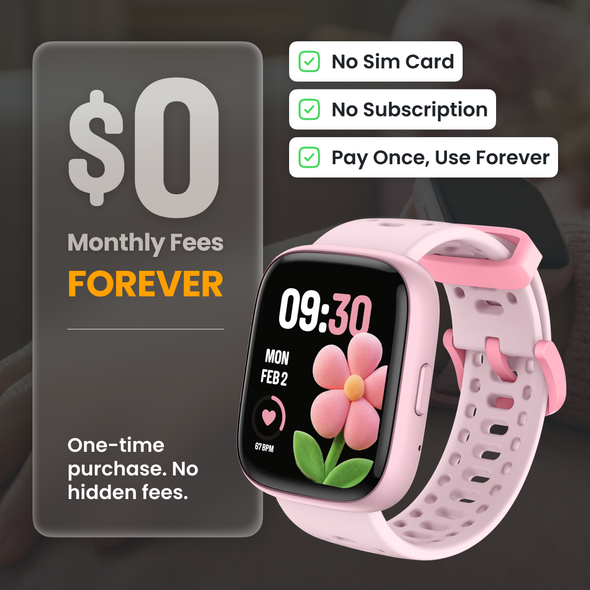 GPS Smartwatch for Children with Health Monitoring, Games & IP68 Waterproof