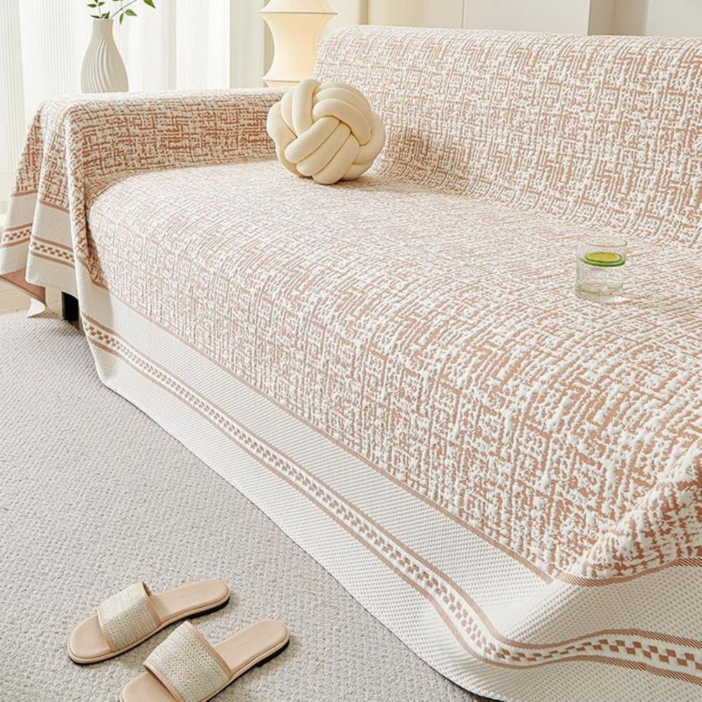 Reversible Sofa Cover in Breathable Microfiber for Lightweight Comfort