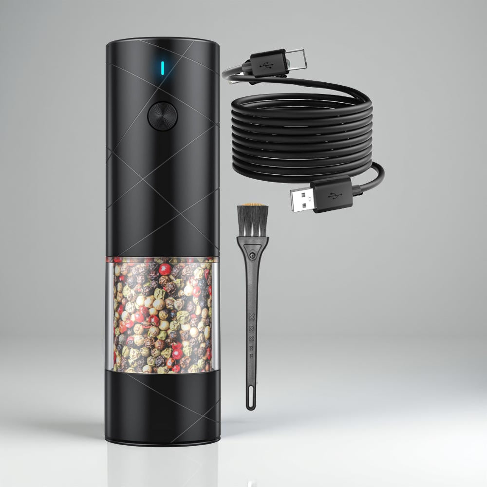 Rechargeable Electric Spice Mill with LED Illumination