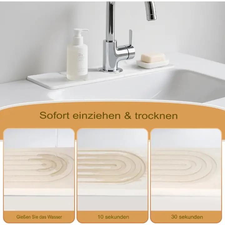 Stylish and Durable Stone Mat Set for Kitchen and Bathroom – High Absorbency (2 Pieces)