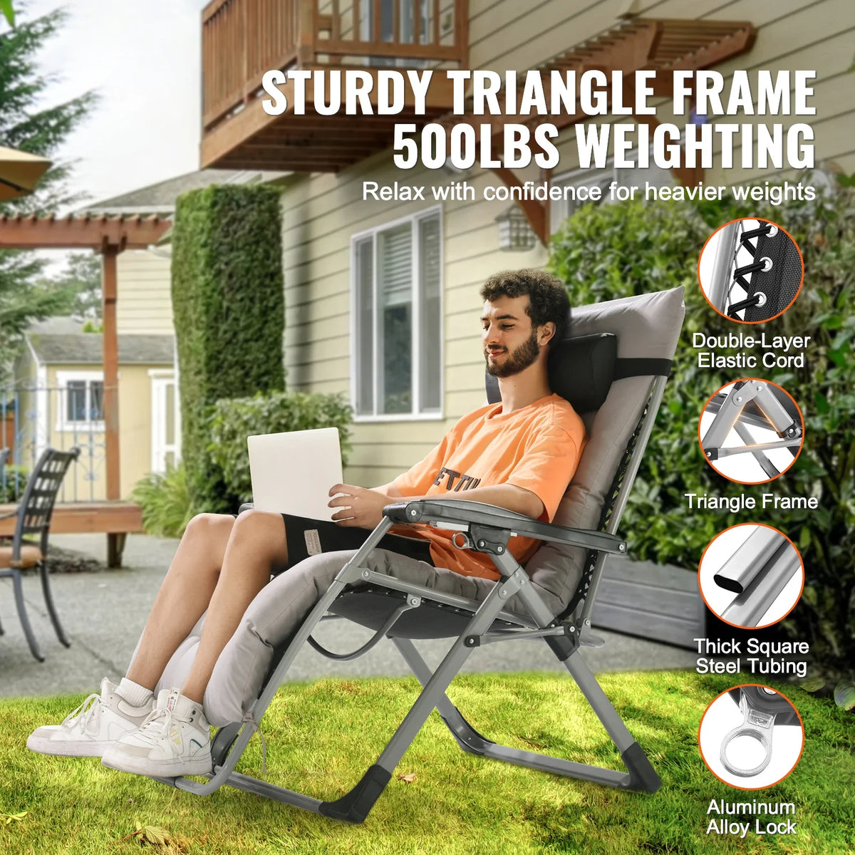 Floating Bliss Recliner Chair with Adjustable Comfort and Cup Holder
