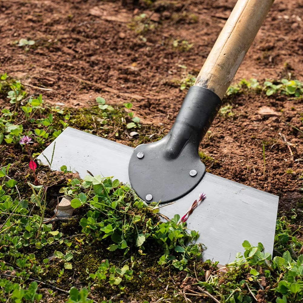 Wooden Handled Garden Hoe and Scraper – Manganese Steel Blade
