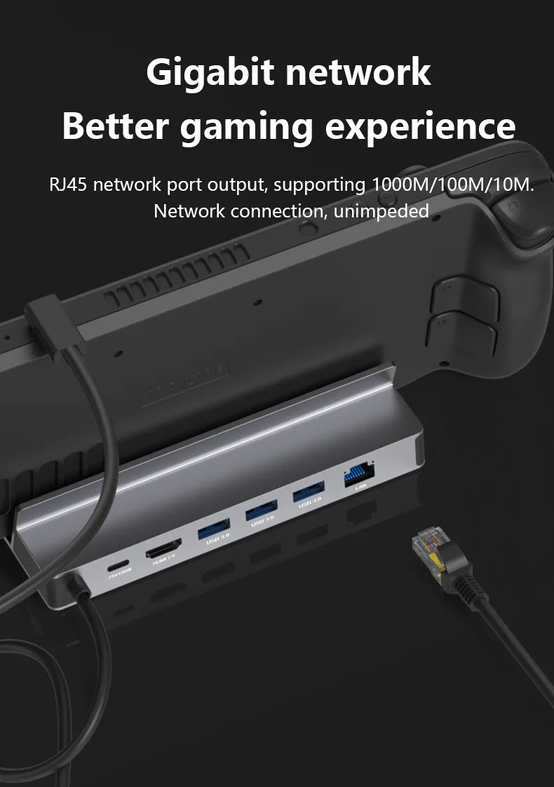 Ultra HD USB-C Hub with 4K 60Hz HDMI and Ethernet for Gamers