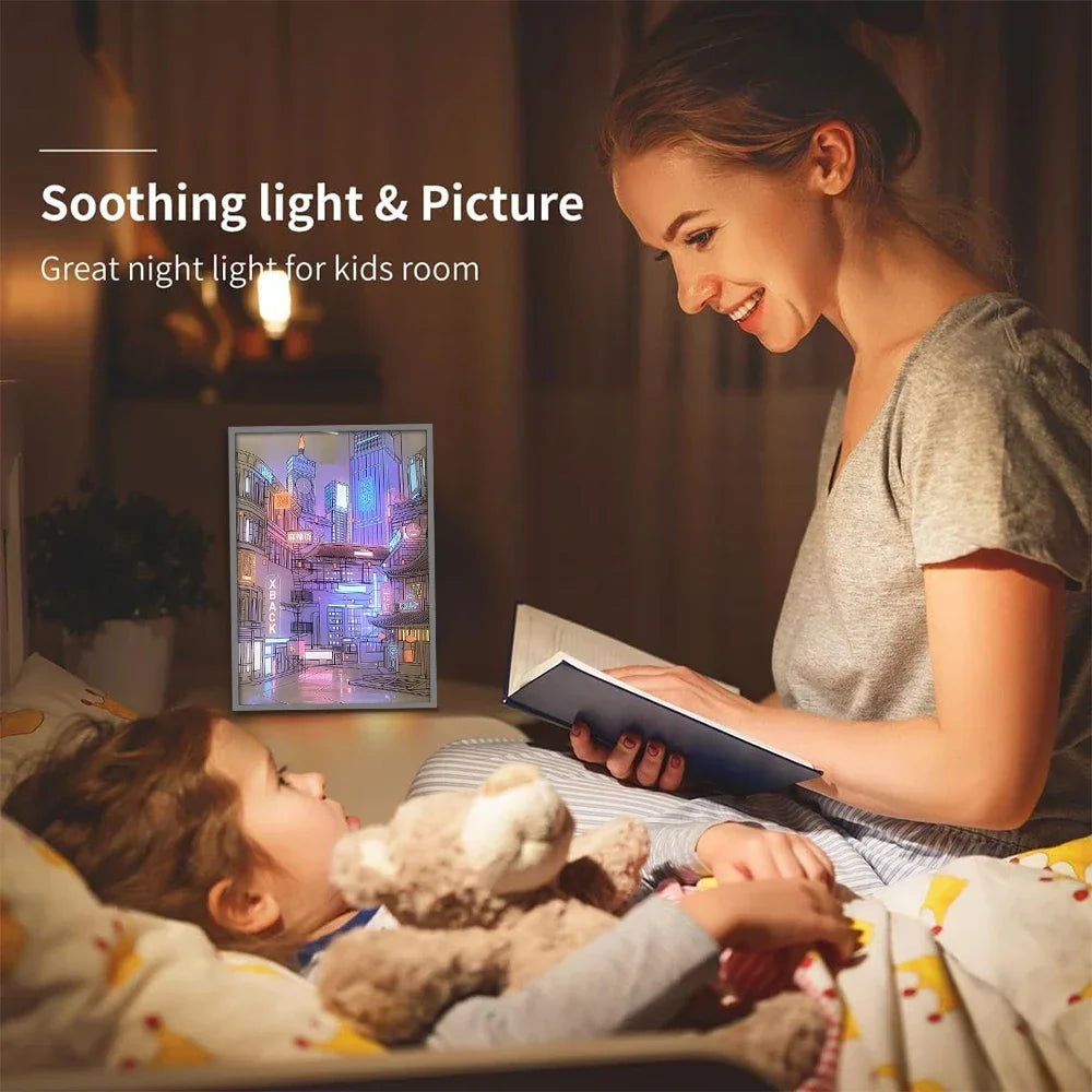 Urban Skyline LED Wall Light – Customizable USB Art Lamp