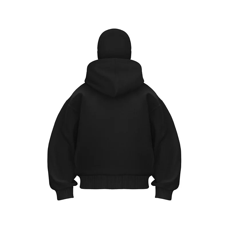 Oversized Hoodie | Dual-Layer Hood | Winter Warmth Protection | Cotton-Blend