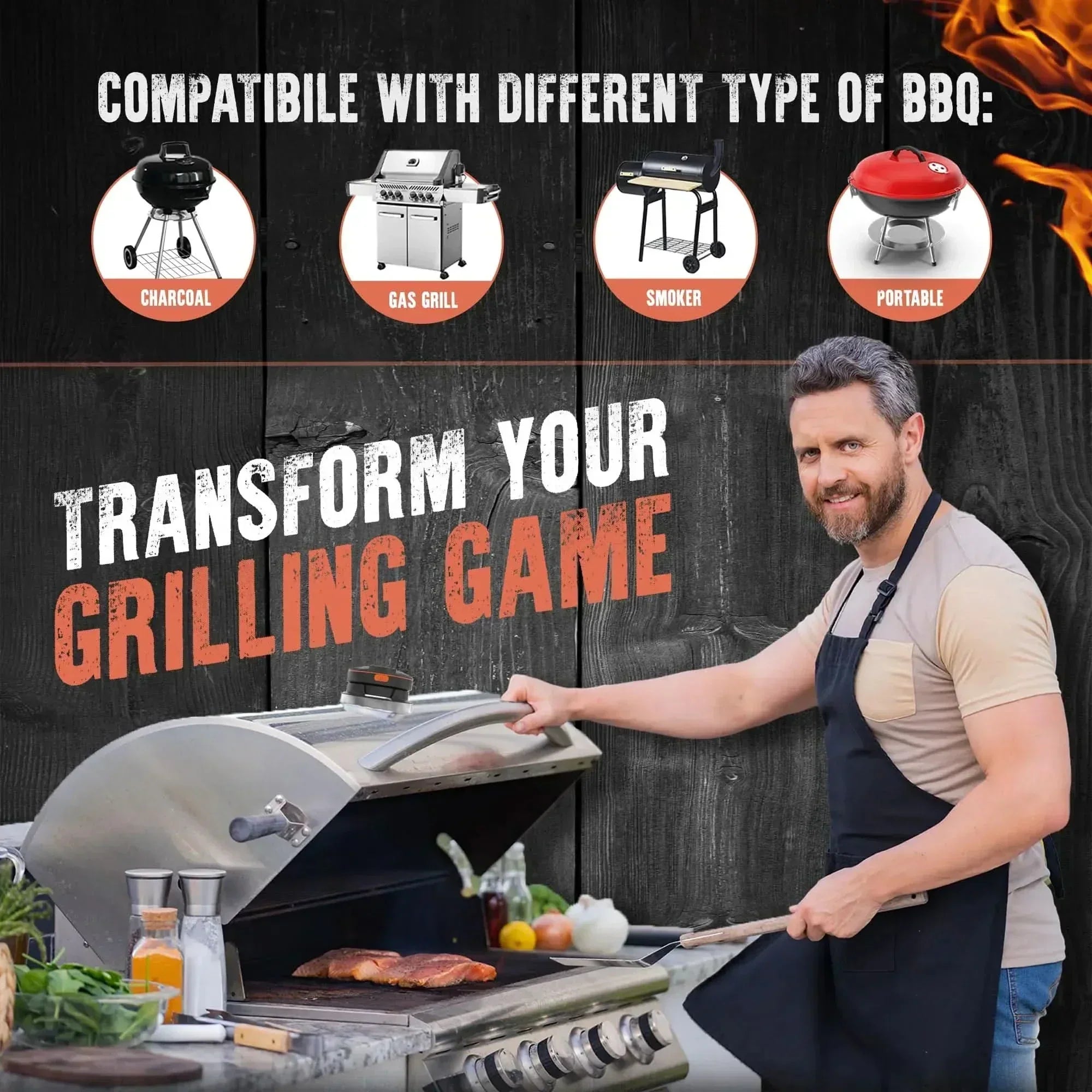 SmartGrill Connect Wireless Meat Thermometer for Perfect Cooking