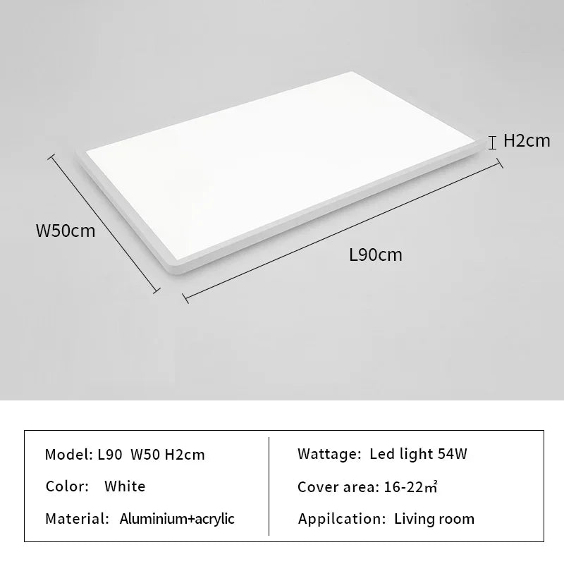 Rectangular Taavita Ceiling Light for the Kitchen