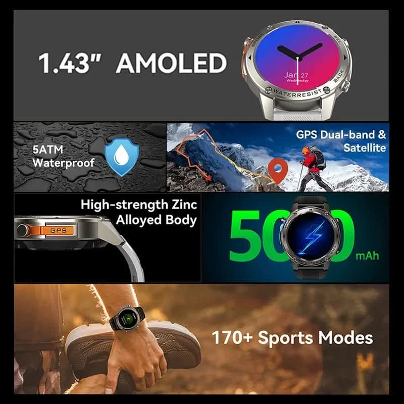 TrailBlazer Pro Adventure Smartwatch with GPS and Health Tracking