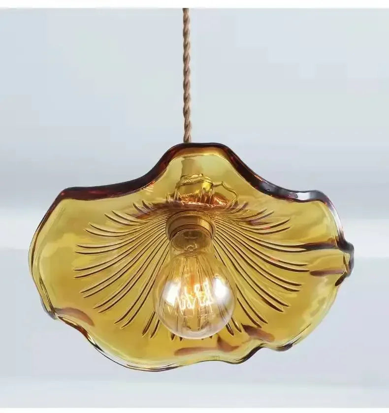 Aurora Glow Pendant Light – Vibrant Glass & Copper Fixture