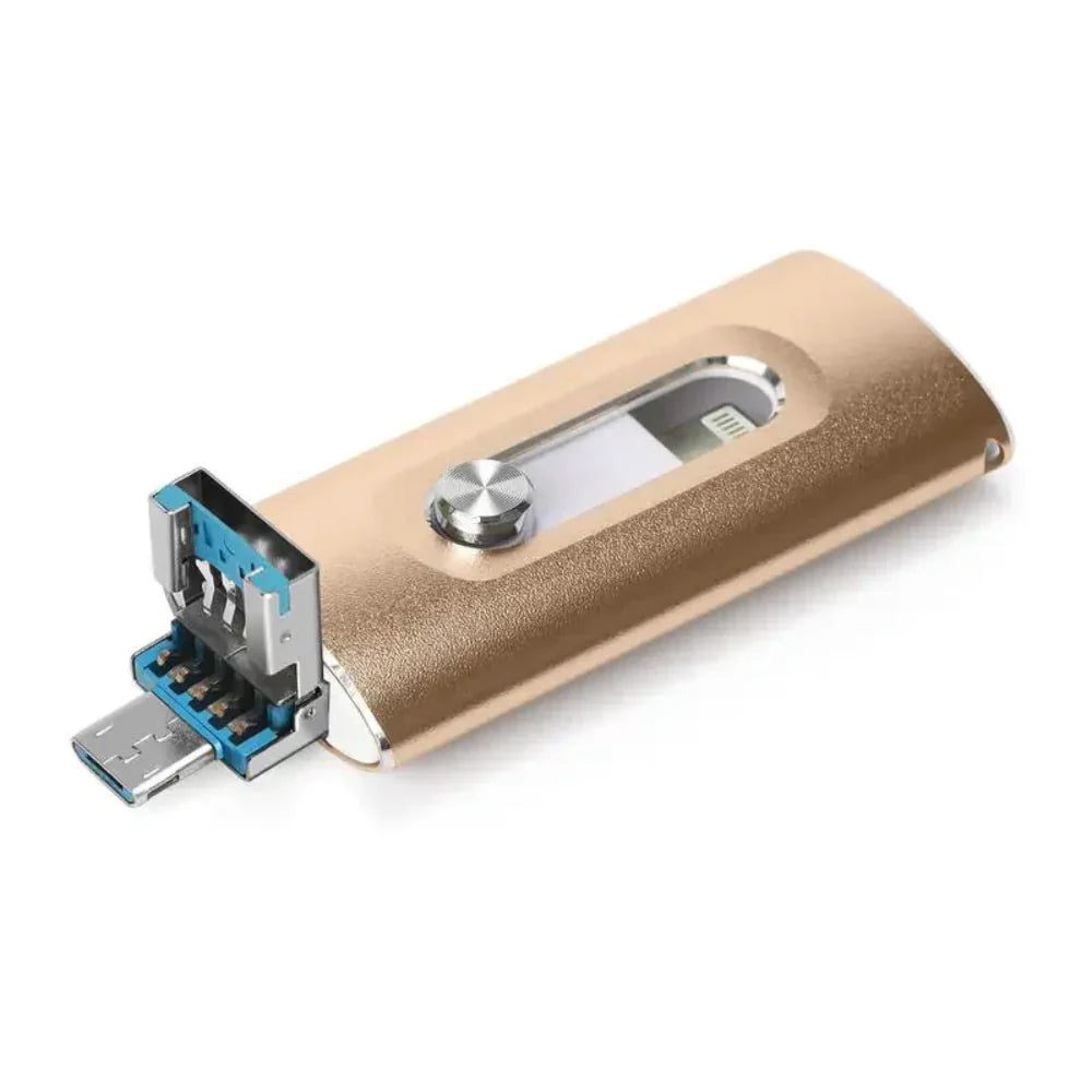 Ultra-Slim Portable SSD with Versatile 4-in-1 Connectivity
