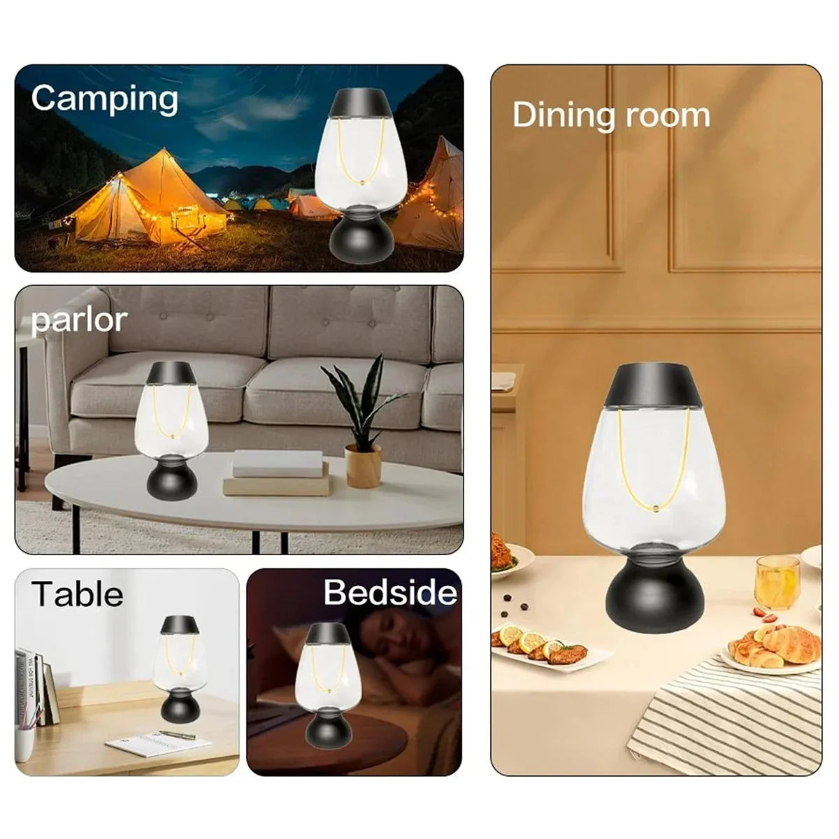Dimmable LED Table Light – Rechargeable & Cordless Design