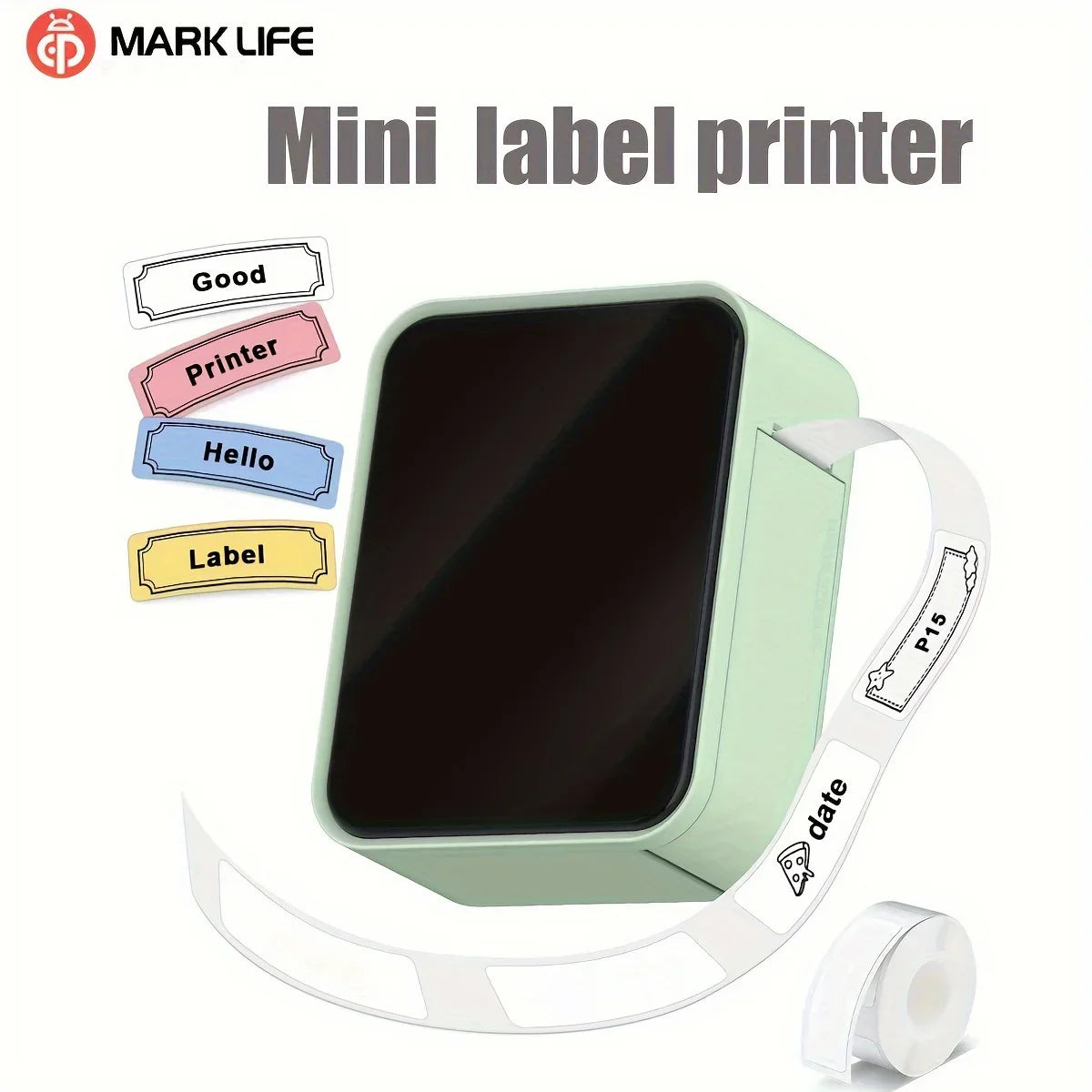 Compact Bluetooth Thermal Label Maker - Your On-the-Go Organizer