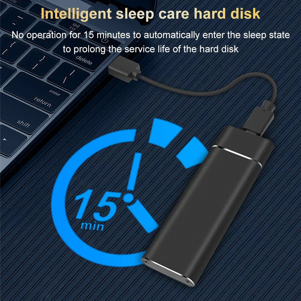 Portable M.2 SSD Storage Case with USB 3.1 Connectivity