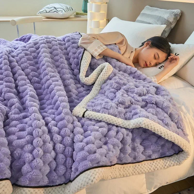 Flannel Blanket | Ultra-Soft | Cozy Warmth Comfort | Polyester