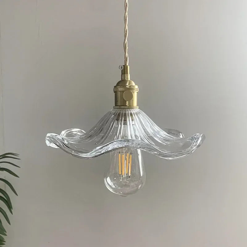 Aurora Glow Pendant Light – Vibrant Glass & Copper Fixture