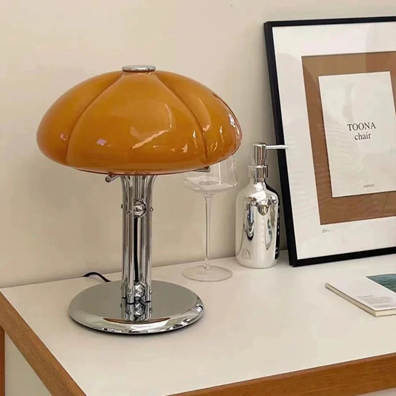 Chic Pumpkin-Shaped LED Table Lamp for Cozy Spaces