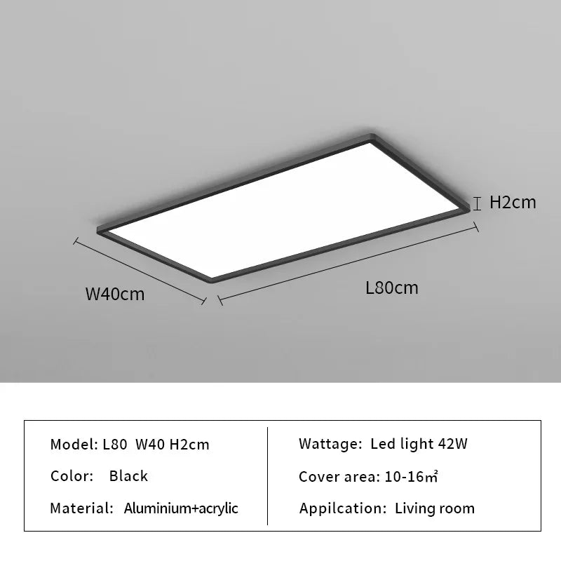 Rectangular Taavita Ceiling Light for the Kitchen