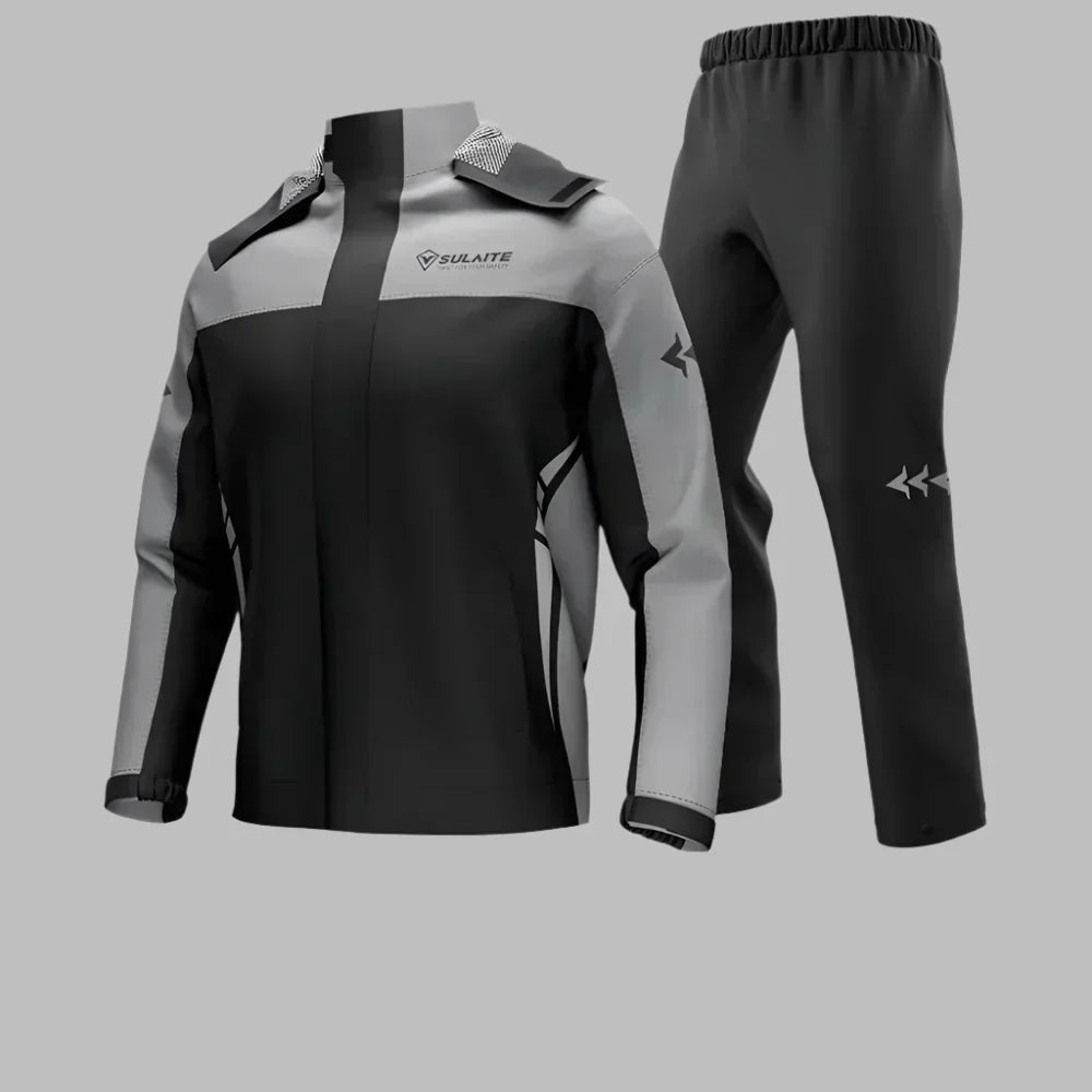 Ultimate Waterproof Motorcycle Rain Gear Set with Jacket and Pants