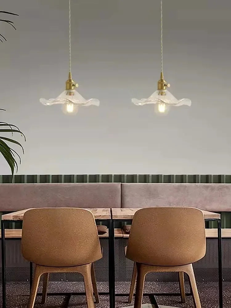 Aurora Glow Pendant Light – Vibrant Glass & Copper Fixture