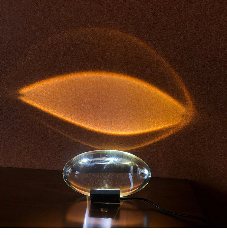 Sleek LED Crystal Egg Lamp for Elegant Home Ambiance