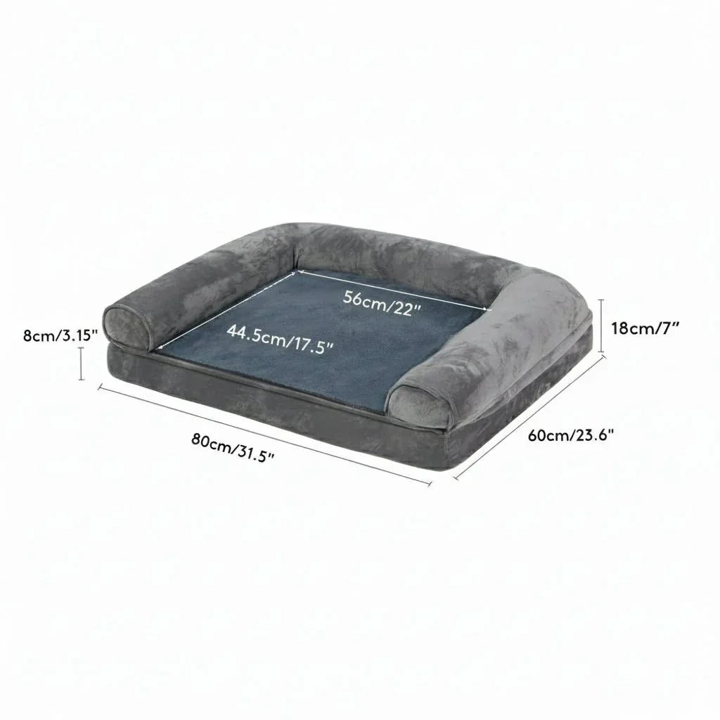 SerenePaw Orthopedic Memory Foam Dog Bed with Water-Resistant Cover