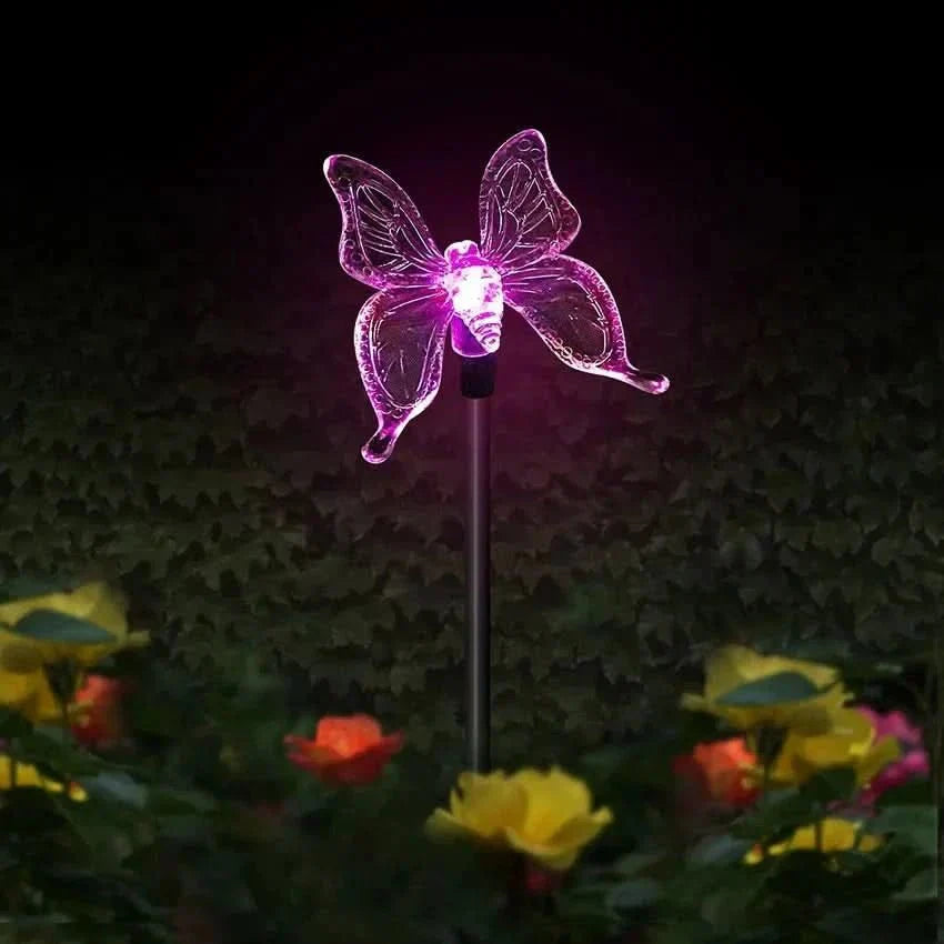 SolarBlossom Butterfly Solar Garden Light for Outdoor Elegance