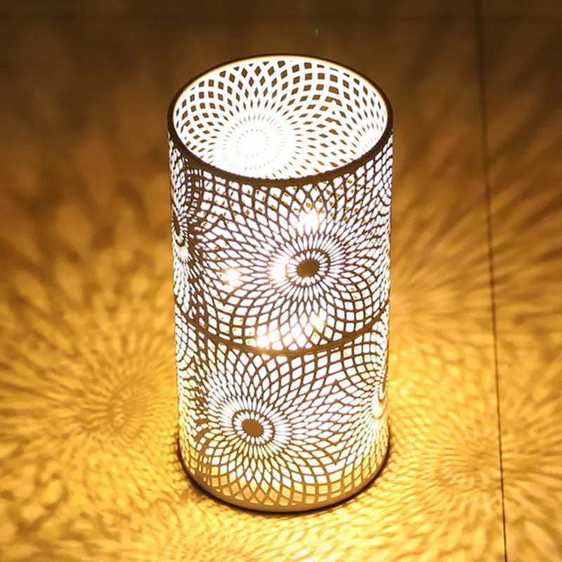 Set of 2 Cordless LED Cylinder Lamps for Elegant Lighting