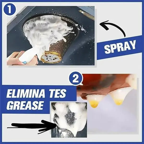 Grease Remover Foam Cleaner for Kitchen Surfaces – No Rinsing Required