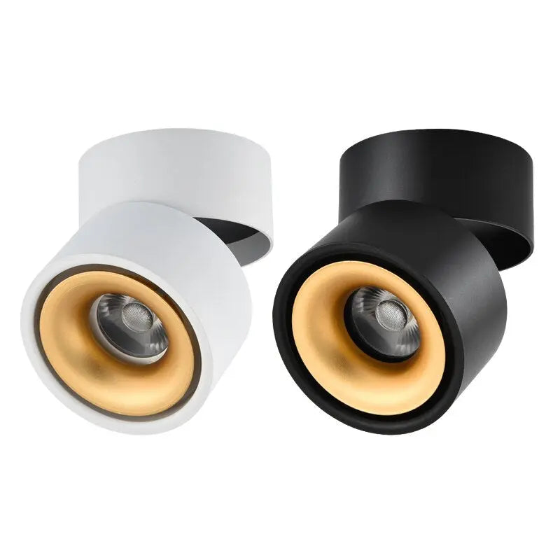 Adjustable LED Ceiling Light – 350° Rotation, Warm Glow