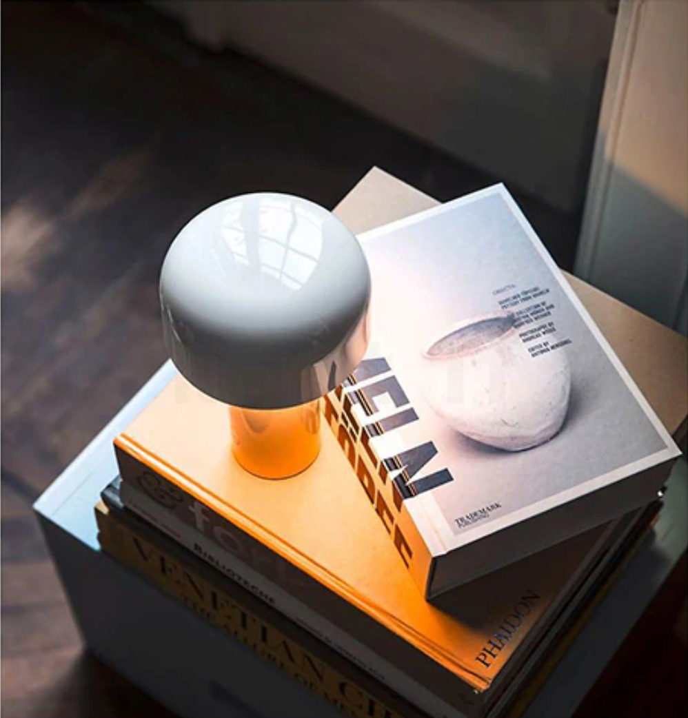 LunaGlow Wireless Mushroom-Shaped Ambient Table Lamp