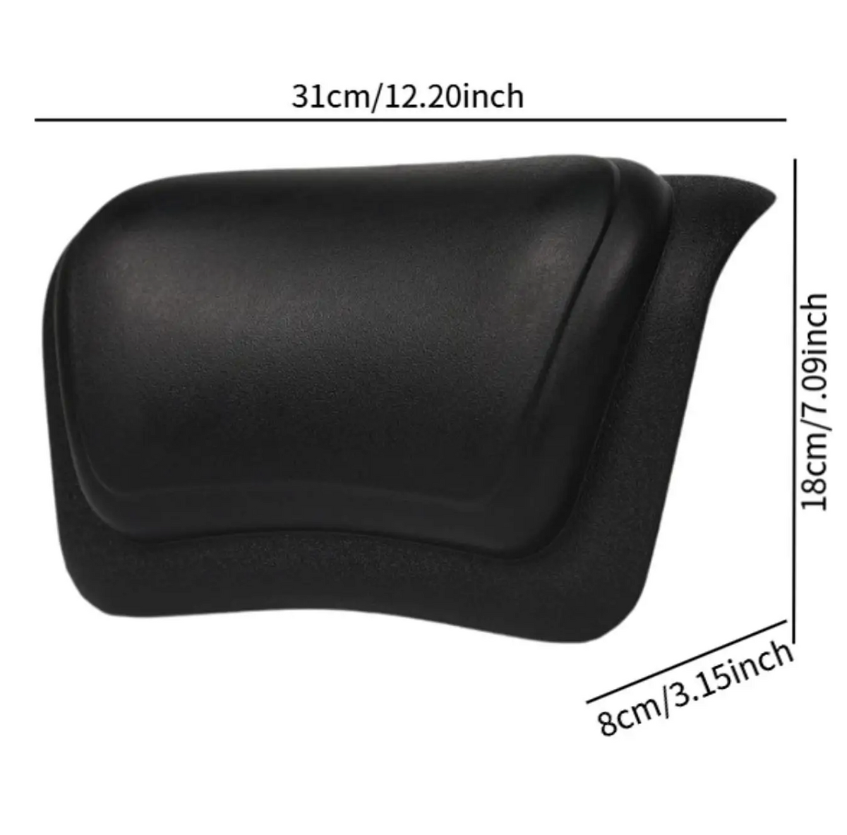 Waterproof Non-Slip Bathtub Pillow with Suction Cups