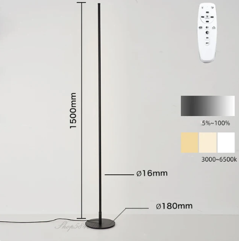 Modern Floor Lamp - Elegant LED Lighting for Home and Office