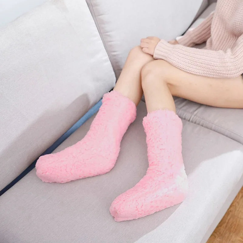 Cozy Luxe Cashmere Socks for Women with Secure Grip