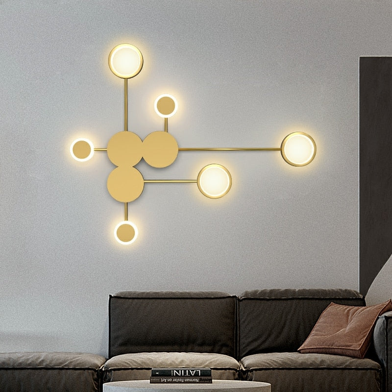 Modern Spider Web Design Wall Lamps for Living Room