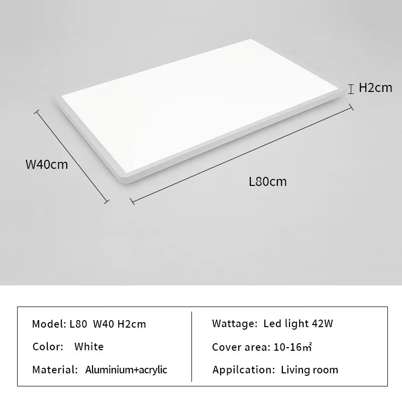 Rectangular Taavita Ceiling Light for the Kitchen