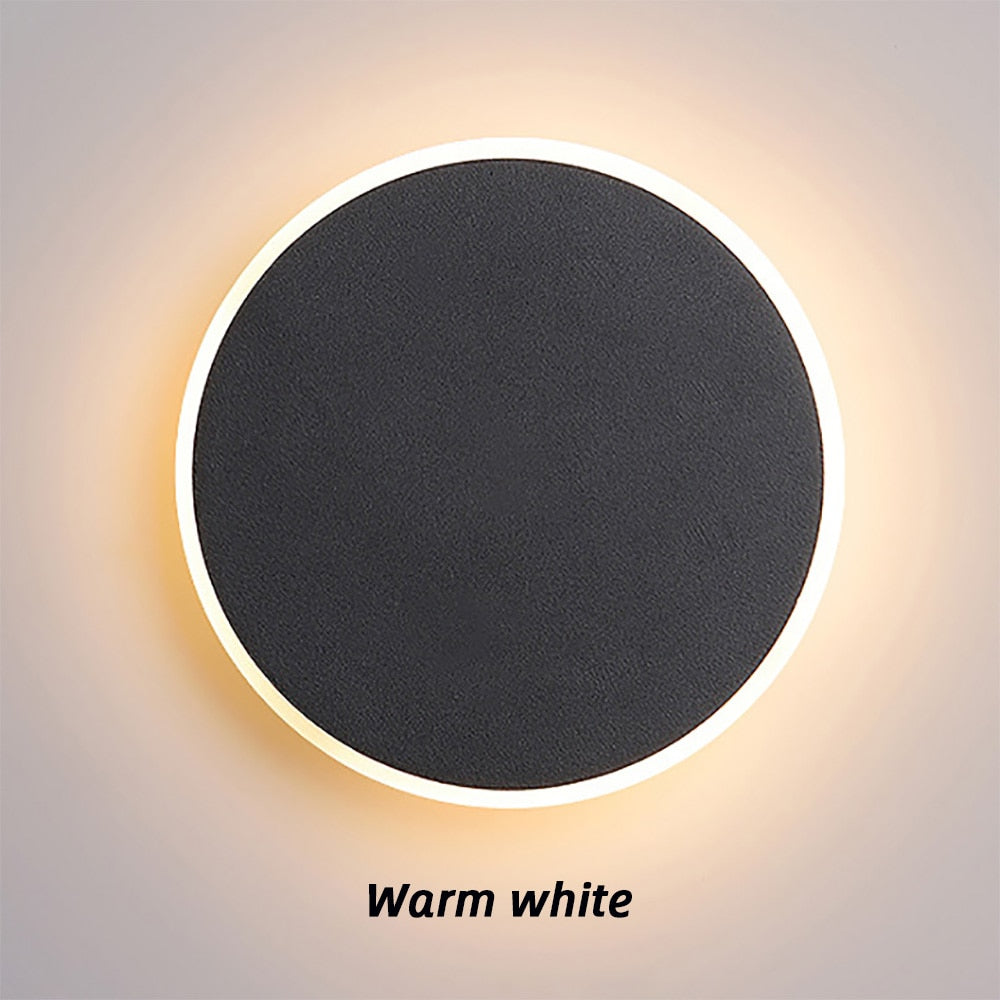 Taavita Wall Lamp with Switch - Elegant Black Round Lamp for Versatile Use