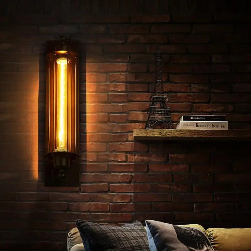 Taavita Wall Lamp – Nostalgic Wall Light with Tube Design and Warm Lighting