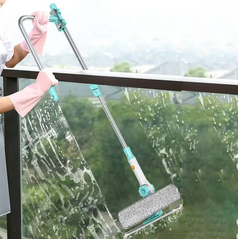 Extendable Window Cleaner with Ergonomic Grip