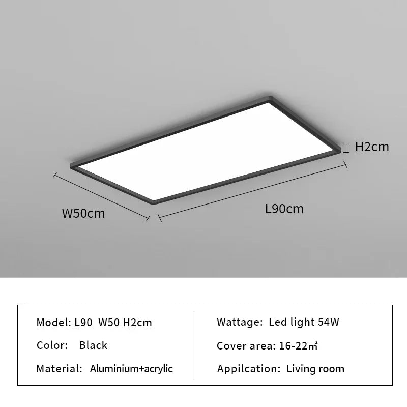 Rectangular Taavita Ceiling Light for the Kitchen