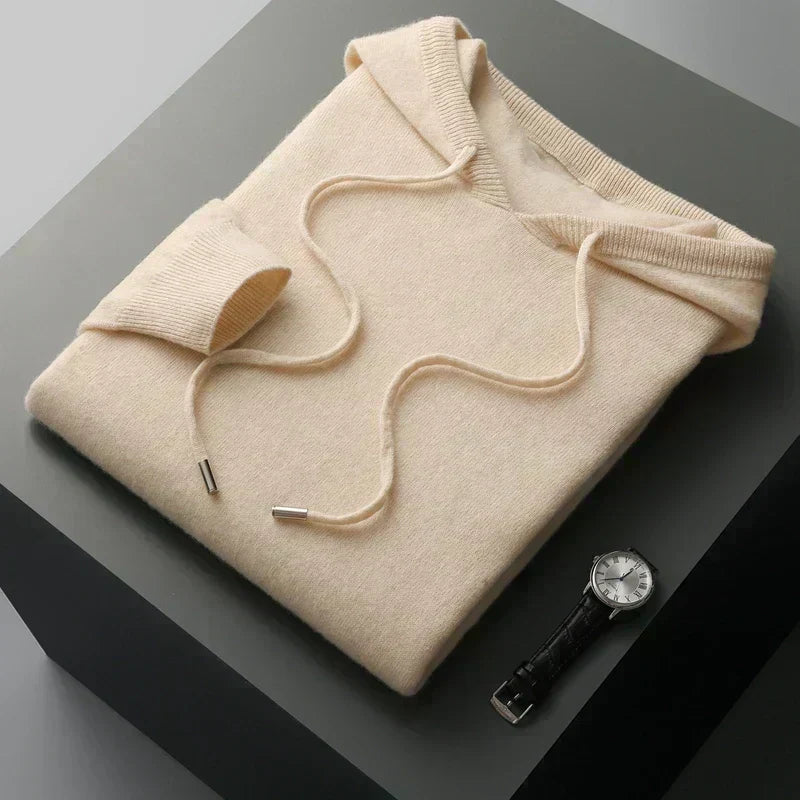 Cozy Merino Wool Hoodie: Elegant Comfort for Chilly Days
