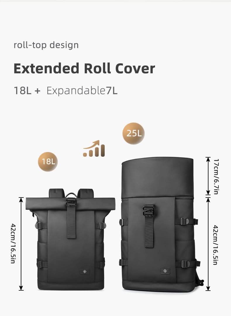 ExpandaPack Versatile Outdoor Backpack with Laptop Sleeve