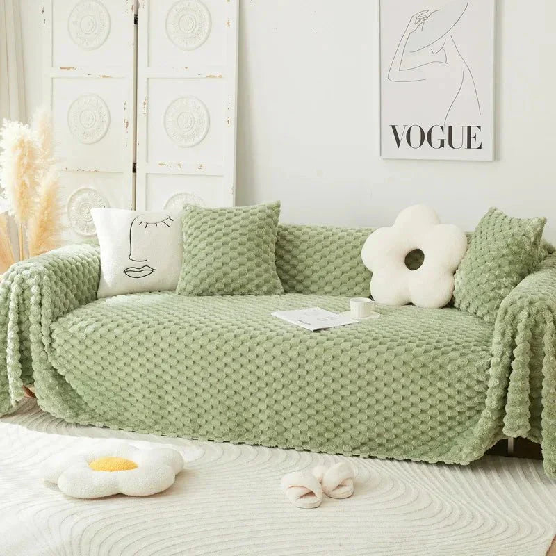 CozyGuard Chenille Sofa Protector with Scratch-Resistant Design