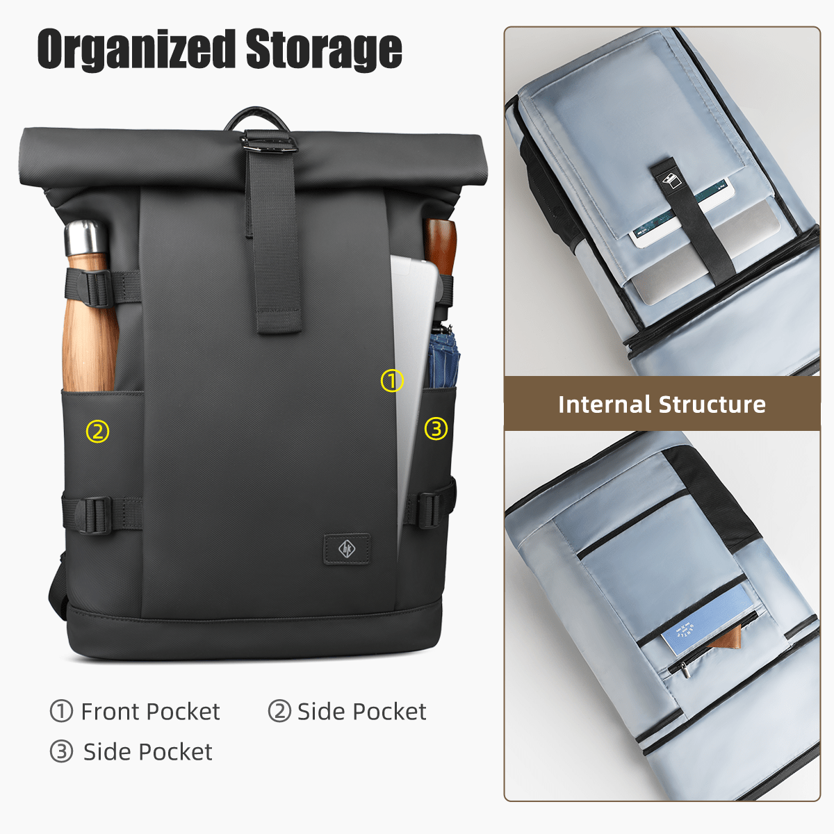 ExpandaPack Versatile Outdoor Backpack with Laptop Sleeve