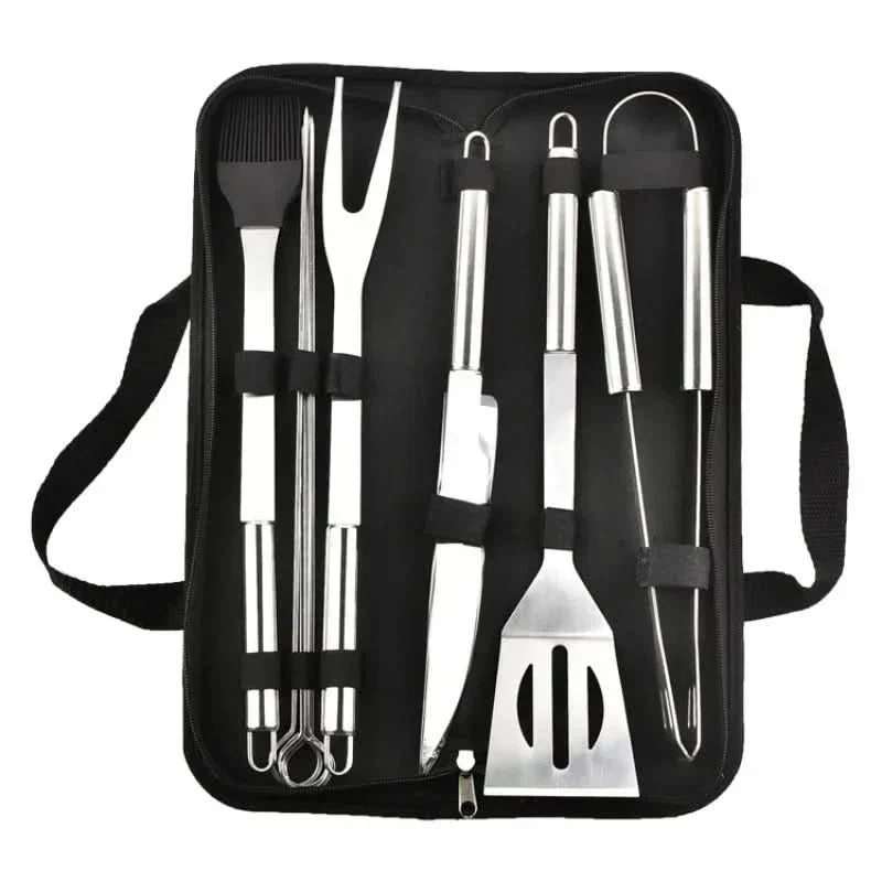 GrillMaster Pro Stainless Steel BBQ Tool Collection