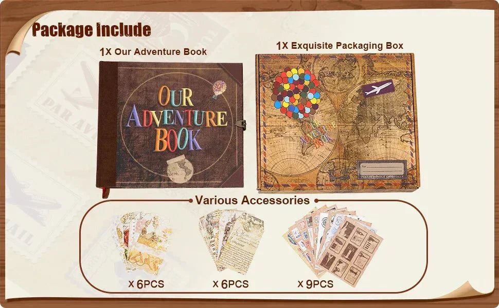 CherishBound 146-Page Customizable Scrapbook for Memories