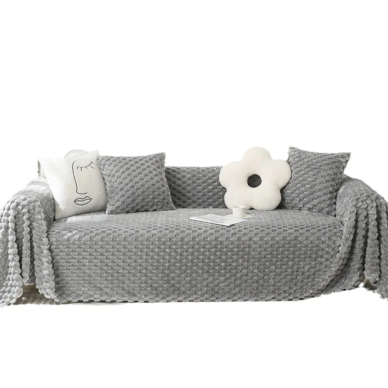 CozyGuard Chenille Sofa Protector with Scratch-Resistant Design