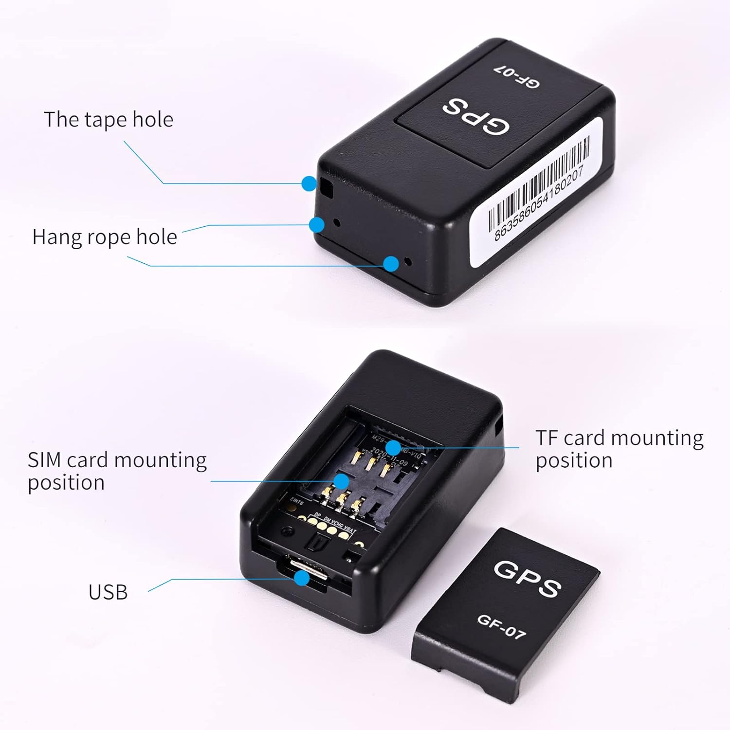 Mini GPS Vehicle Tracker with Magnetic Mount – Real-Time Safety Monitoring